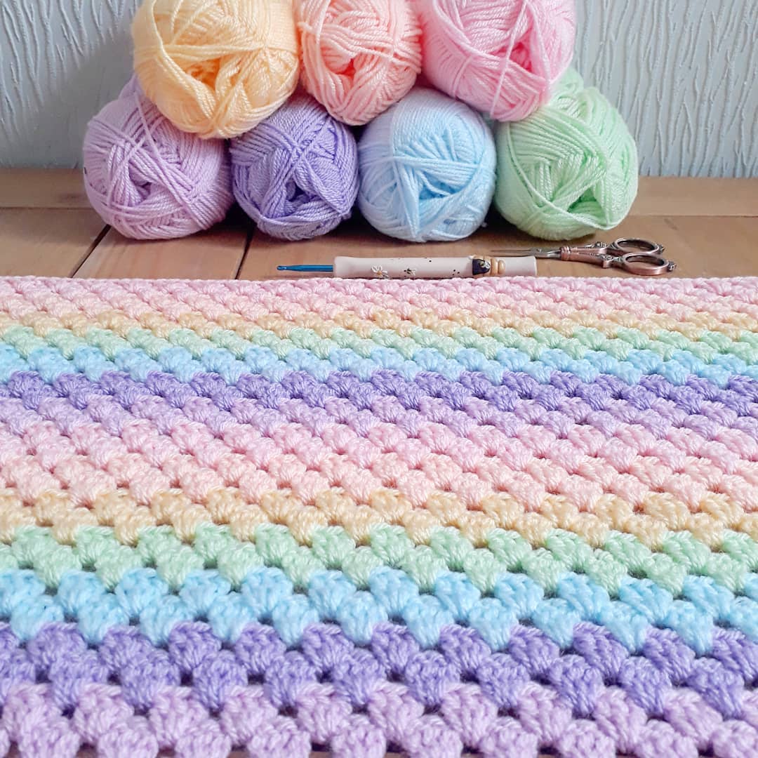 8 Rainbow Crochet Blanket Patterns for new 2019 - Page 4 of 9 - Beauty